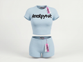 icy blue shorts